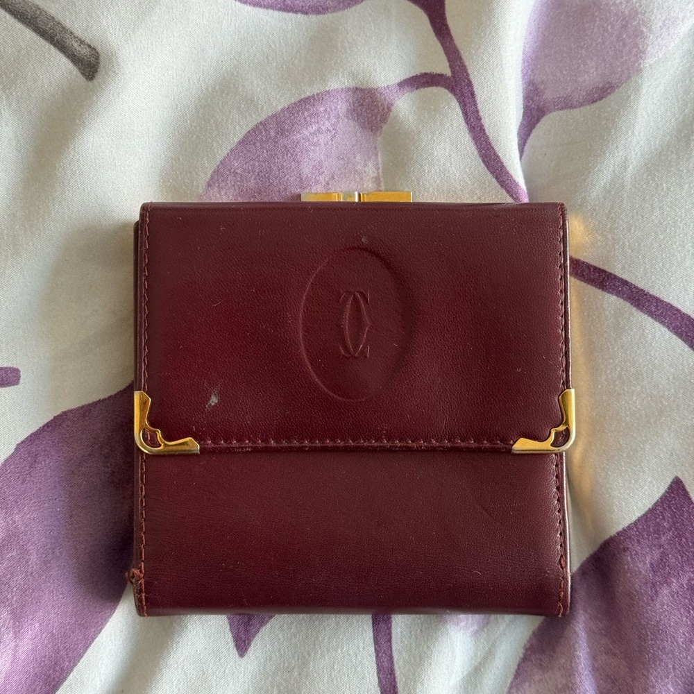 Cartier kisslock wallet